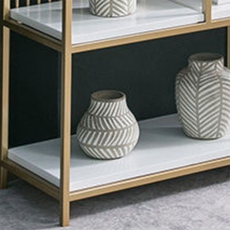 Glam Shelf Bookcase Metal Open Back Bookshelf for Home Office