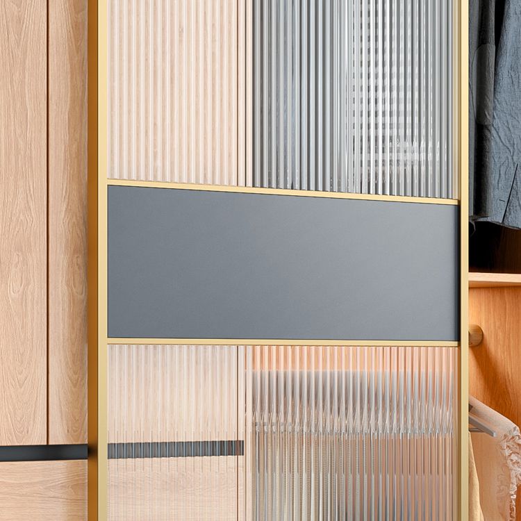 Sliding Engineered Wood Wardrobe Closet Modern Wardrobe Cabinet