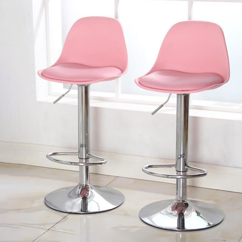 Modern Style Single Bar-stool with Adjustable Height Bucket Seat for Counter Kitchen