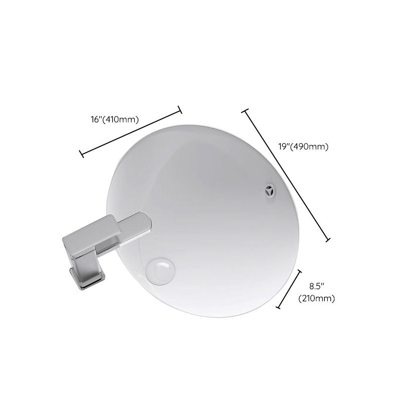 Modern Bathroom Sink Pop-Up Drain Porcelain Solid Color Oval-Shape Vessel Lavatory Sink