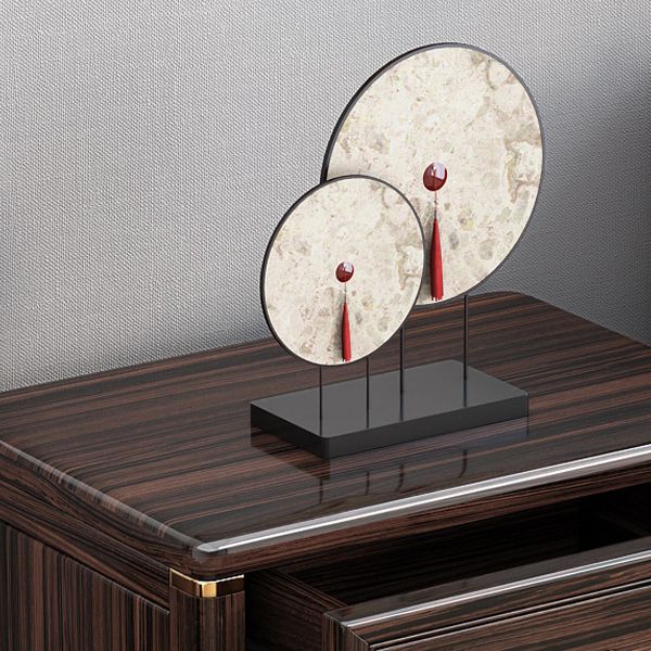 Glam Solid Wood Storage Chest Home Chest in Brown with Drawers