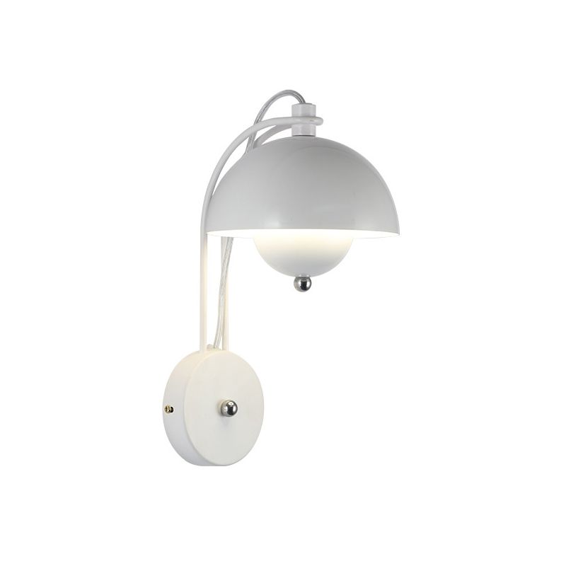 Dome Wall Sconce Lighting Modern Style Metal 1 Light Wall Mounted Light