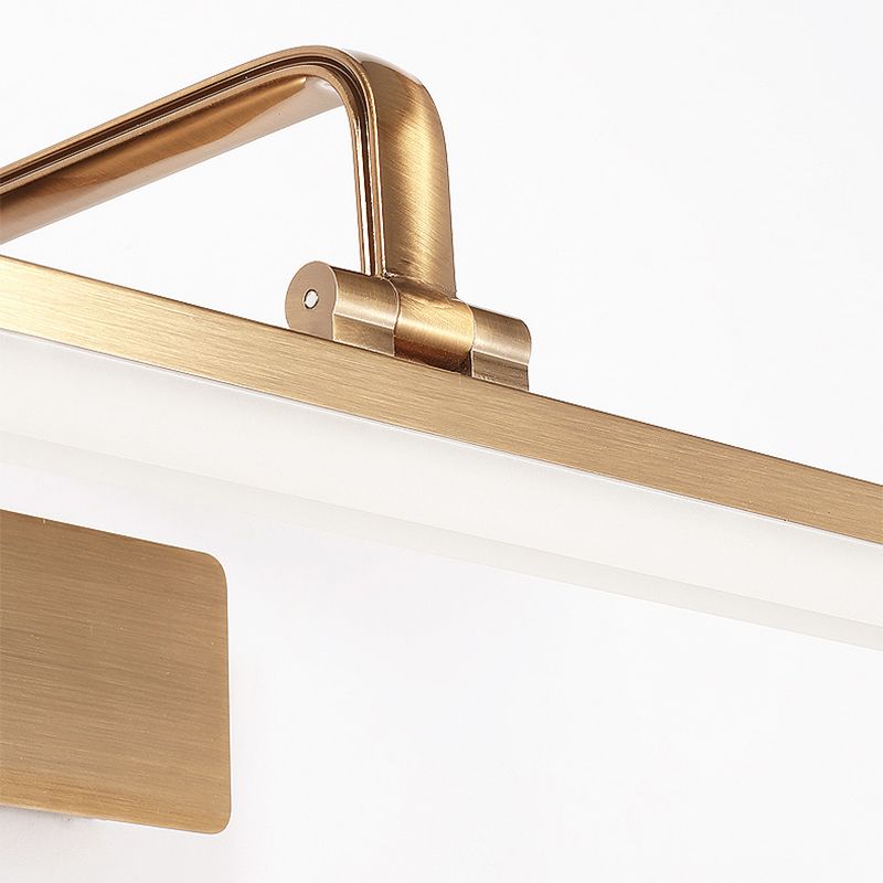 Modern Minimalist Style Angle Adjustable Vanity Wall Light Fixtures Acrylic 1 Light Vanity Mirror Lights for Bathroom