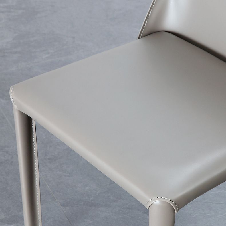 Cuisine contemporaine en métal dinant la chaise latérale solide arrière dinant la chaise latérale