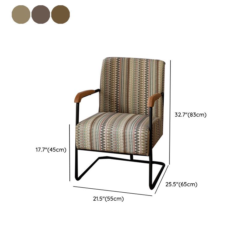 Arms Included Chair with wooden handrail 32.67" Wide Armchair for Living Room