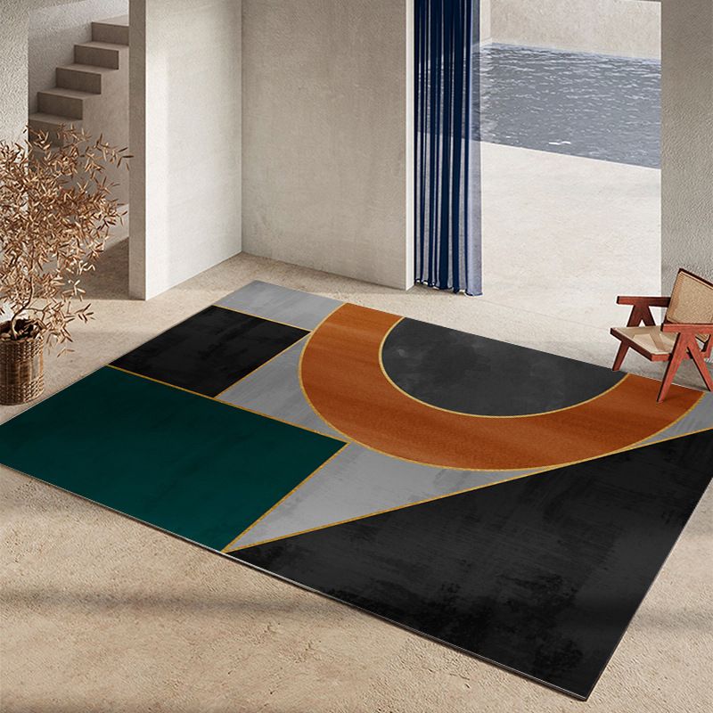 Contemporary Area Rug Gorgeous Washable Indoor Rug Stain Resistant Area Carpet for Living Room