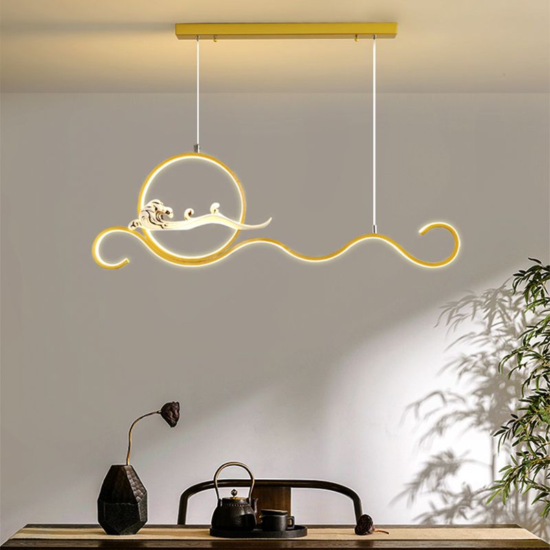 Estilo contemporáneo Luces colgantes de forma lineal Metal de 2 accesorios de iluminación colgante