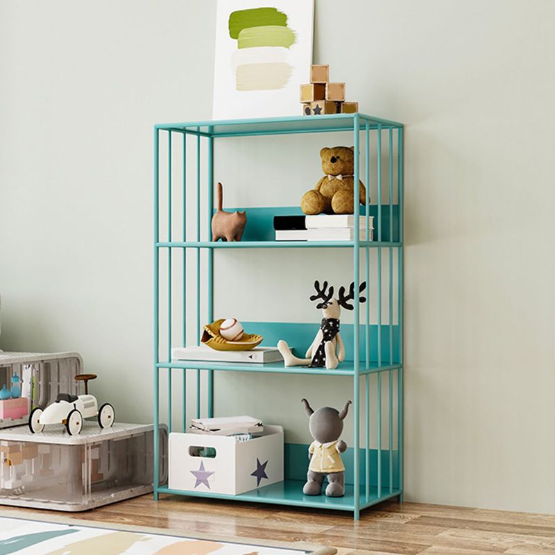 Scandinavian Metal Bookcase Standard Open Back Bookshelf with Shelves
