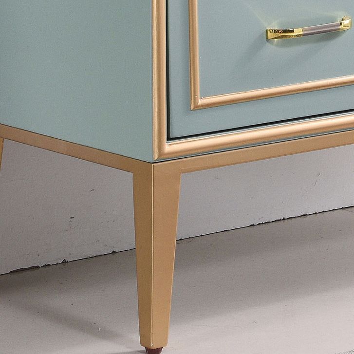 5 Drawers Accent Chest Modernism 47.2" Tall Solid Wood Cabinet