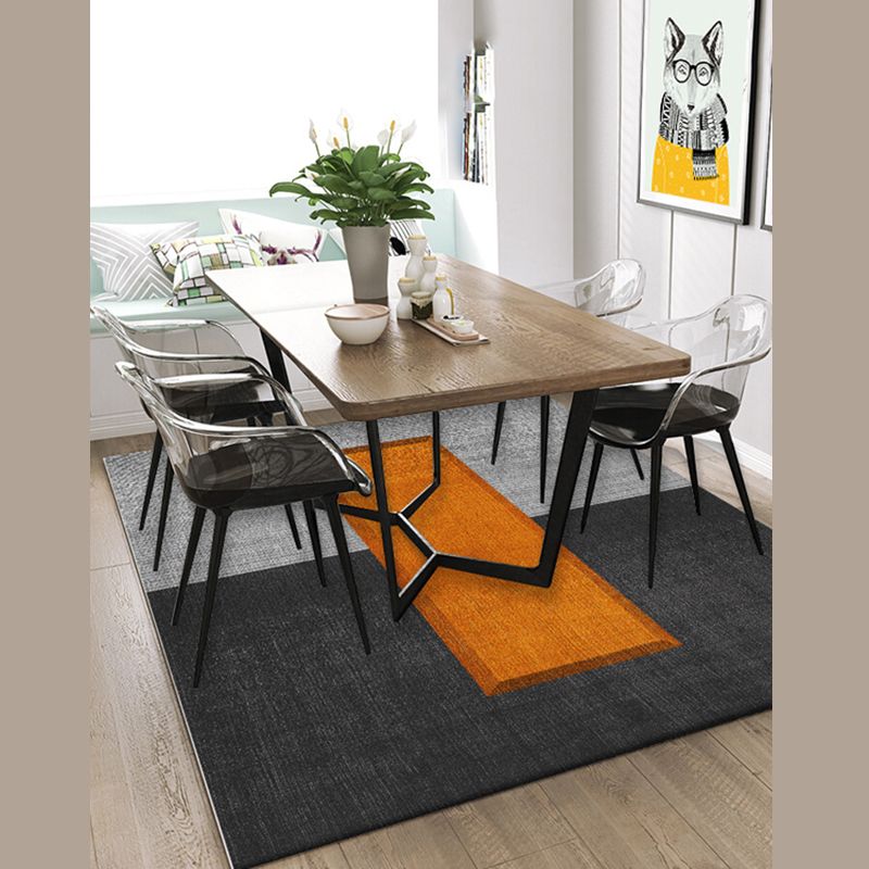 Luxury Geometric Print Carpet Polyester Indoor Rug Non-Slip Backing Area Carpet for Living Room
