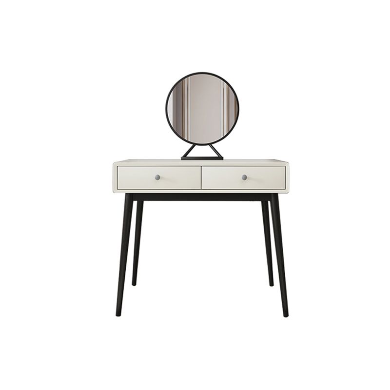 White Wooden Top Make-up Vanity with Drawer for Bedroom 29.53"