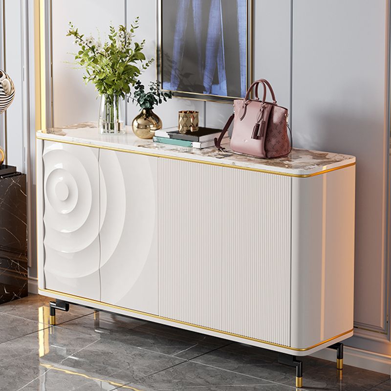 Modern and Contemporary Credenza Stone Dining Buffet with Cabinets