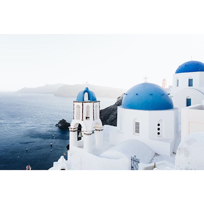 Decorative Wall Mural Wallpaper Town Scenery Sitting Room Wall Mural