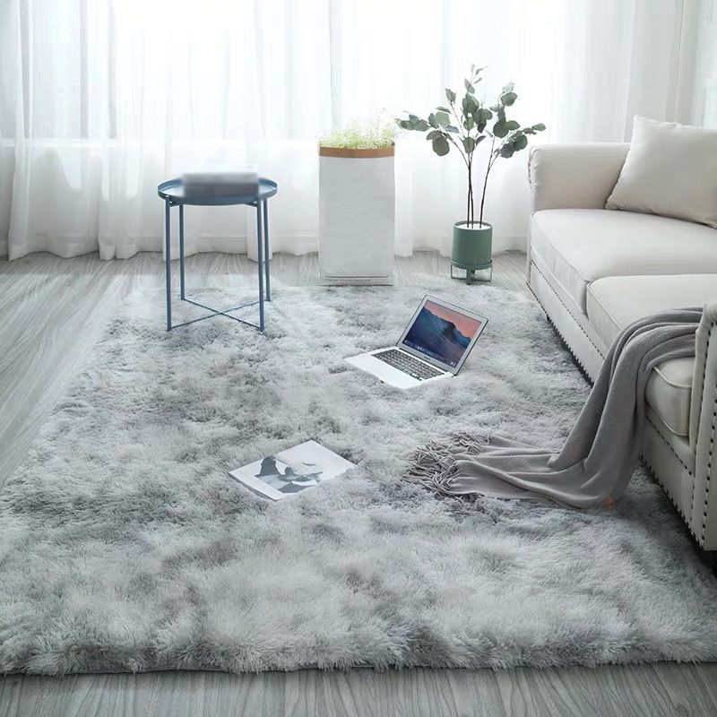 Yellow Casual Rug Polyester Tie-dye Rug Washable Rug for Living Room