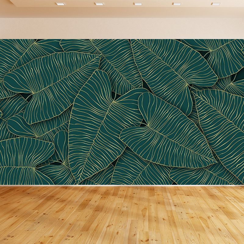Tropical Plants Wall Mural Tropical Style Mildew Resistant for Sleeping Room