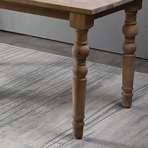 Mesa medieval moderna de madera de pino, mesa antigua rectangular para interiores con 4 patas