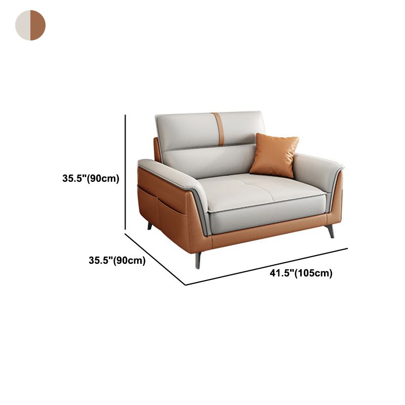 Glam Sewn Pillow Back Standard Pillow Top Arm Slipcovered Sofa