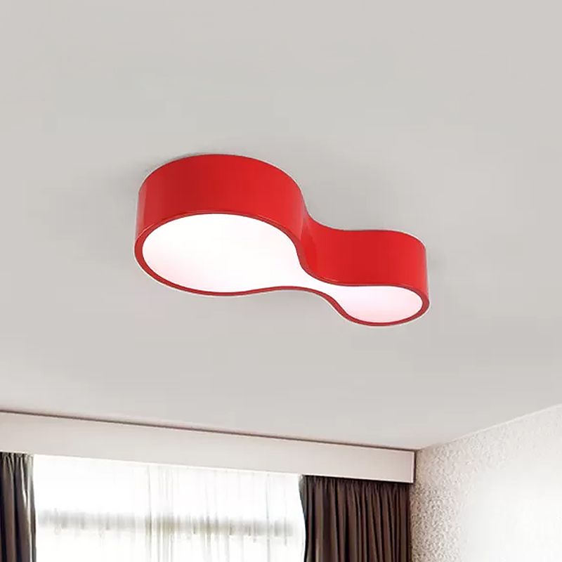Corridoio a LED illuminazione a filo per bambini rossi/giallo/blu lampada montata a soffitto con tonalità acrilica di zucca