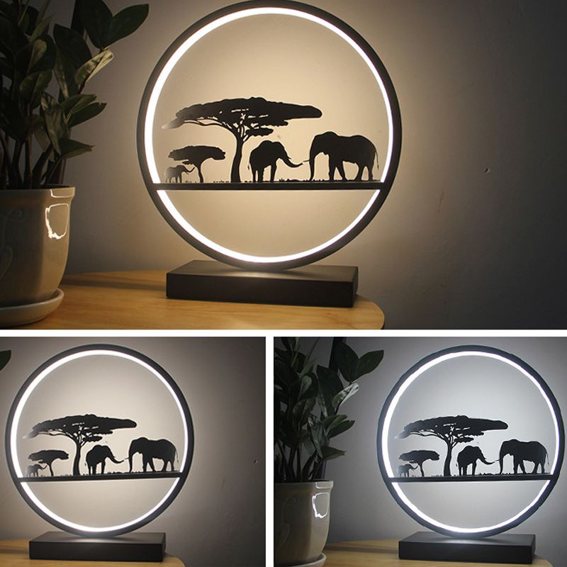 Modern Metal Table Lamp 1-Light LED Desk Lamp for Living Room