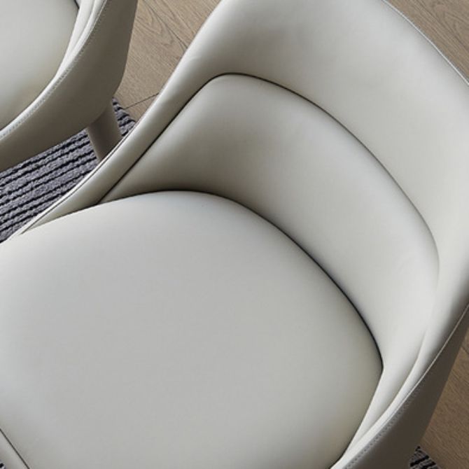 Dining Room Upholstered Parsons Chair Faux Leather Dining Chair