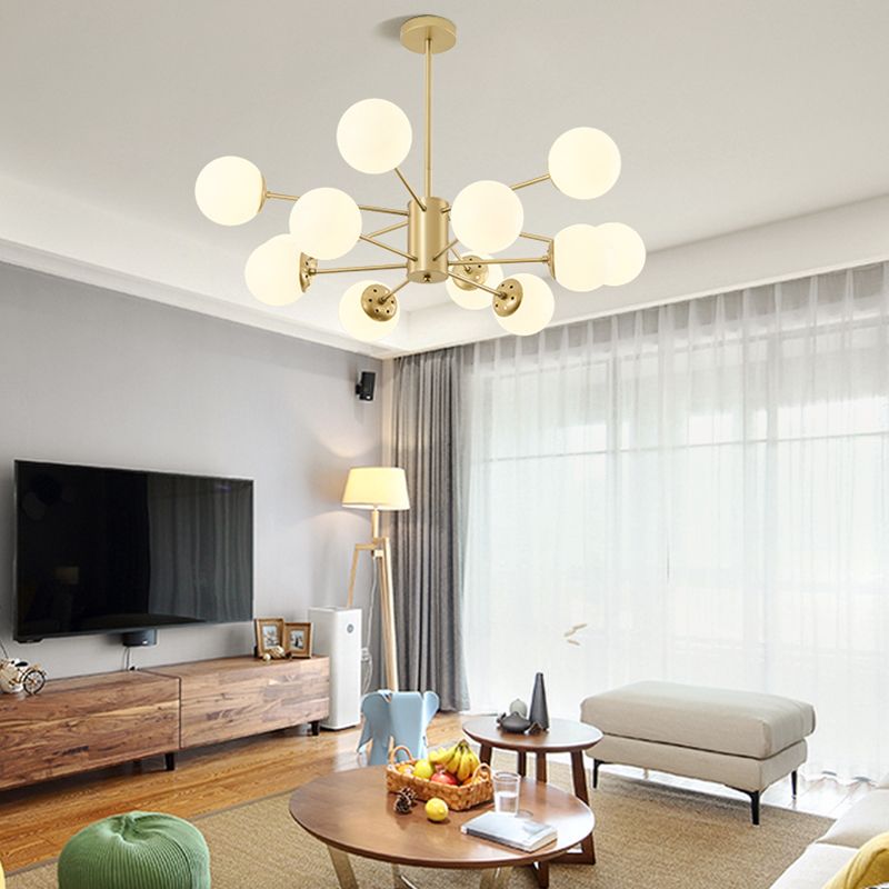 Moderne stijl ophanging hanglamp woonkamer hangend licht met glazen schaduw