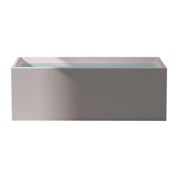 Modern Rectangular Bath Tub Acrylic Freestanding Bathtub for Home