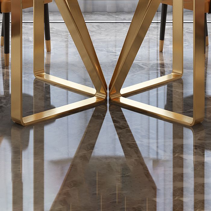 Ronde meubels luxe stijl marmeren dubbele voetstuk eettafel met draaitafel