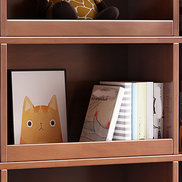 Libreria in stile scandinavo in legno solido libreria chiusa per l'home office