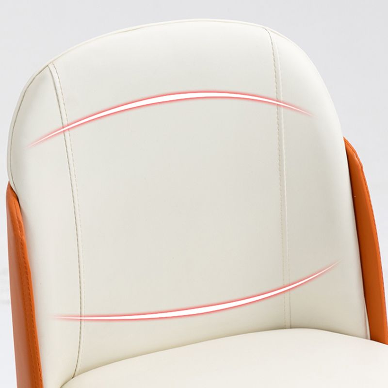 Silla de comedor de madera de estilo nórdico, sillas de comedor sin brazos de cuero PU para uso doméstico