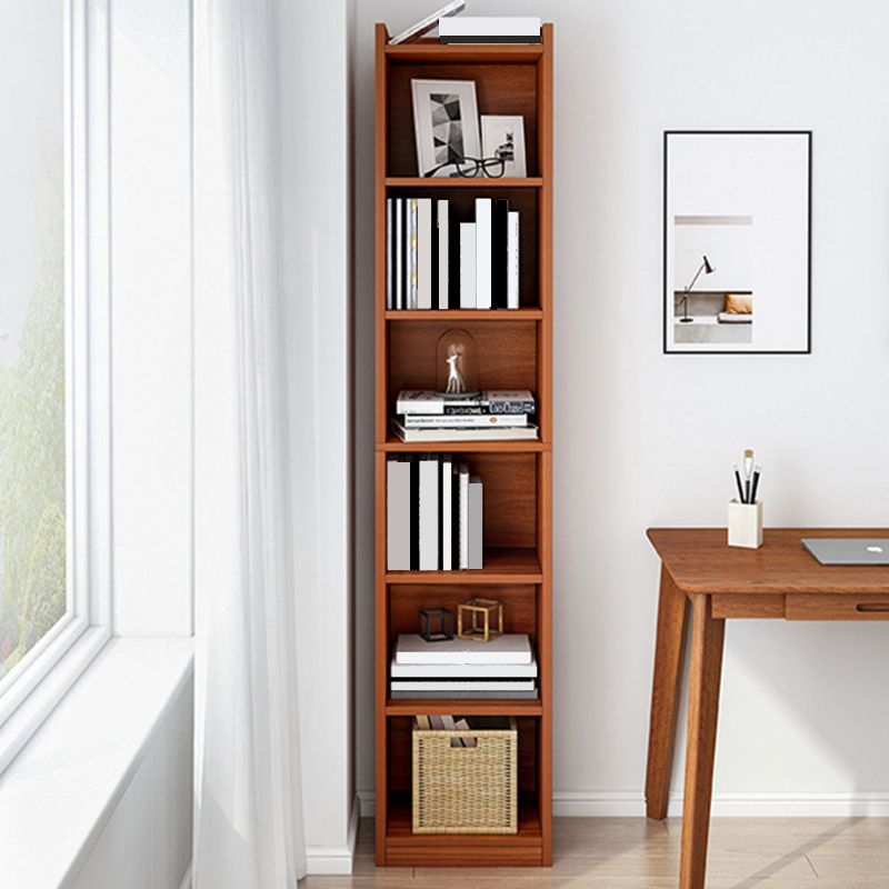 Modern Manufactured Wood Standard Bookshelf Vertical Closed Back Bookcase for Home