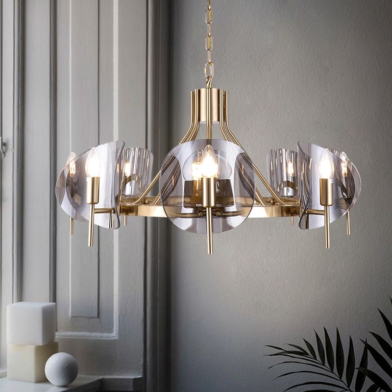 Glass Shade Chandelier Lighting Fixture Modern Chandelier Pendant Light for Sitting Room