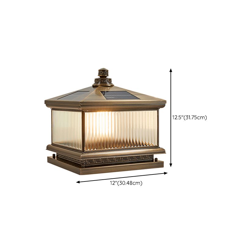 Household Pillar Light Creative LED Solar Lighting Fixture for Backyard
