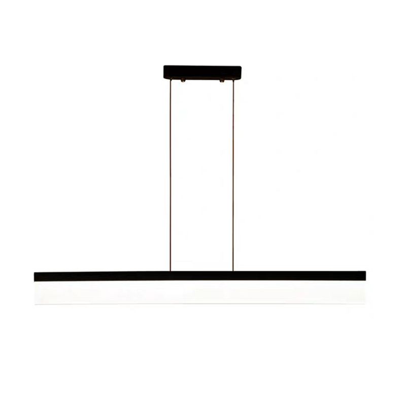 Lámpara colgante de rectángulo LED de lámpara colgante simple para el comedor de la oficina del comedor