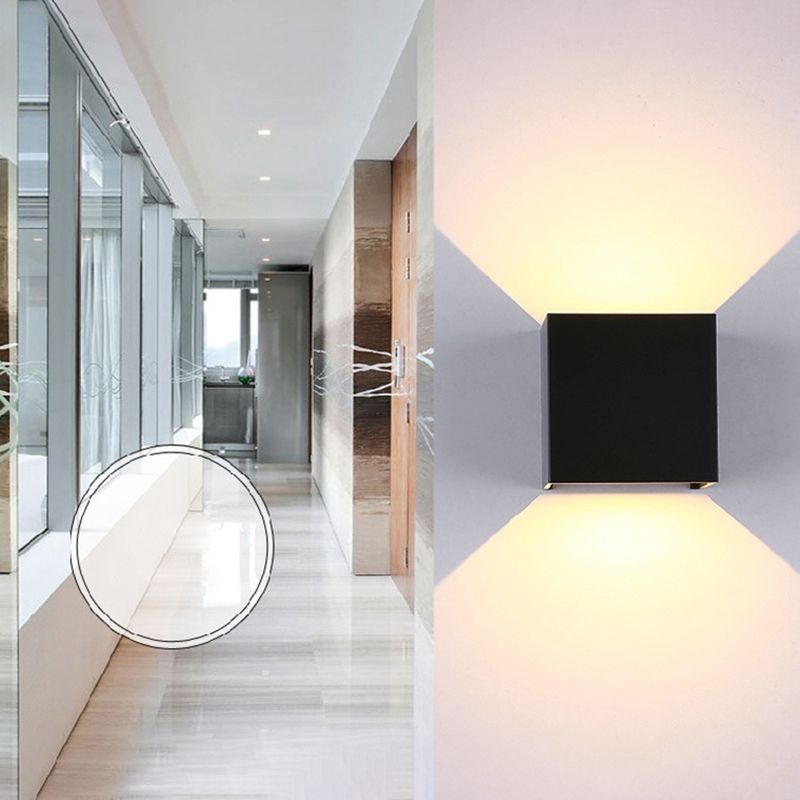 Modern Minimalist Style Geometric Wall Mounted Light Fixture Metal Wall Lamps