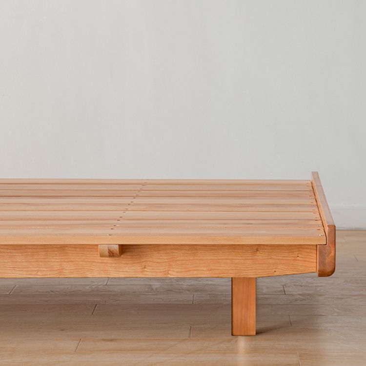 Mid-Century Modern Standard Bed Headboard Bed Frame with Legs