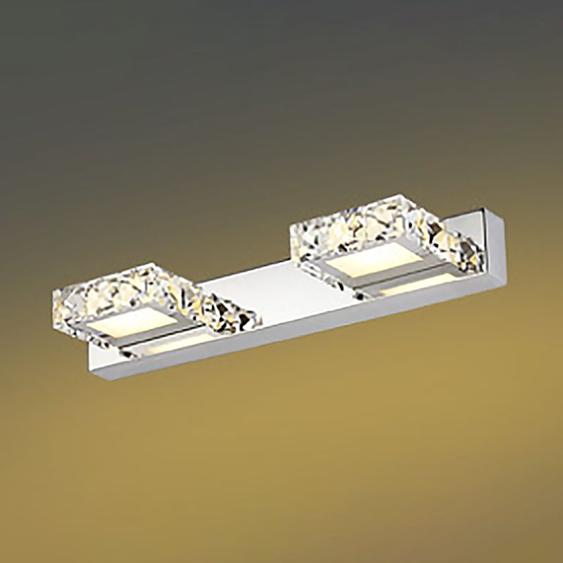 Modern Crystal Makeup Mirror Light Simple LED Mirror Lamp Fixture for Bathroom