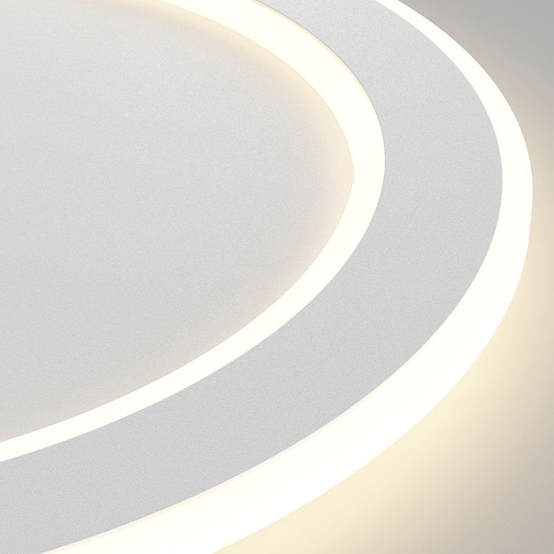 Round LED Wall Lamp Modern Wall Mount Lamp with Acrylic Shade for Bedroom