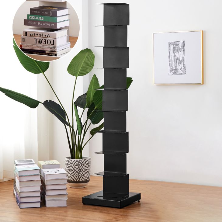 13.78"W  Bookshelf Contemporary Style Invisible Bookcase for Office Home