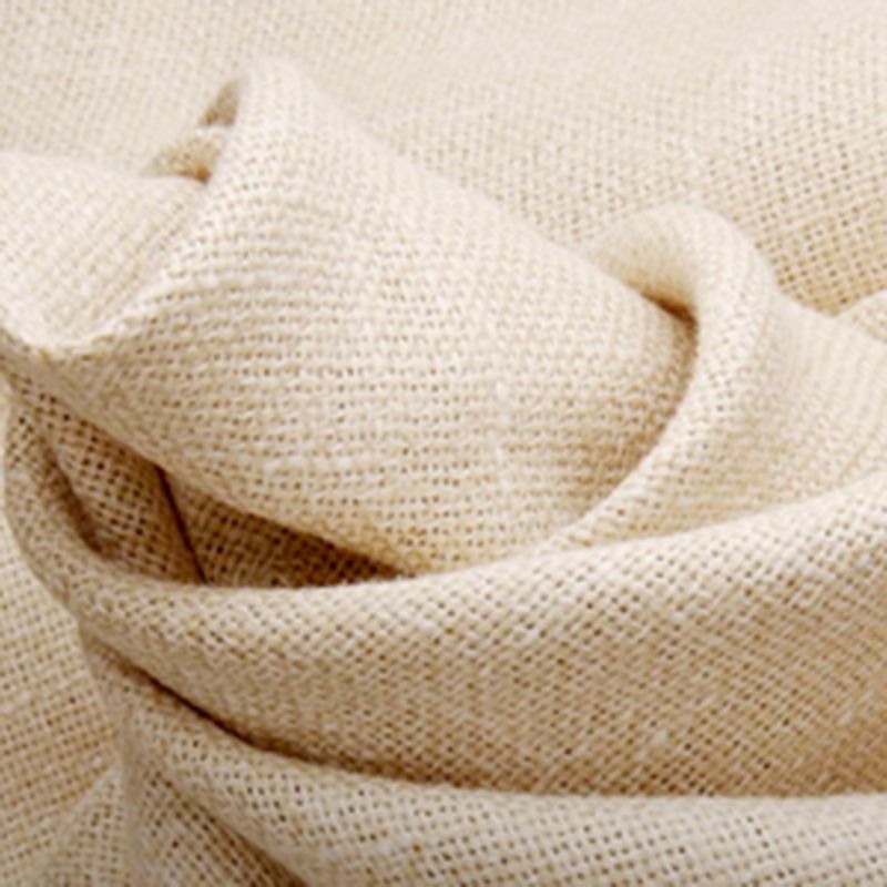 Creamy-white Contemporary Linen Armless Sofa Bed Standard Sofa for Living Room