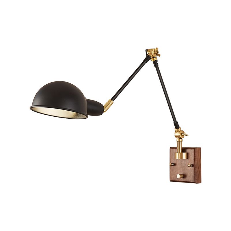 Éclair mural à bras rond à teinte