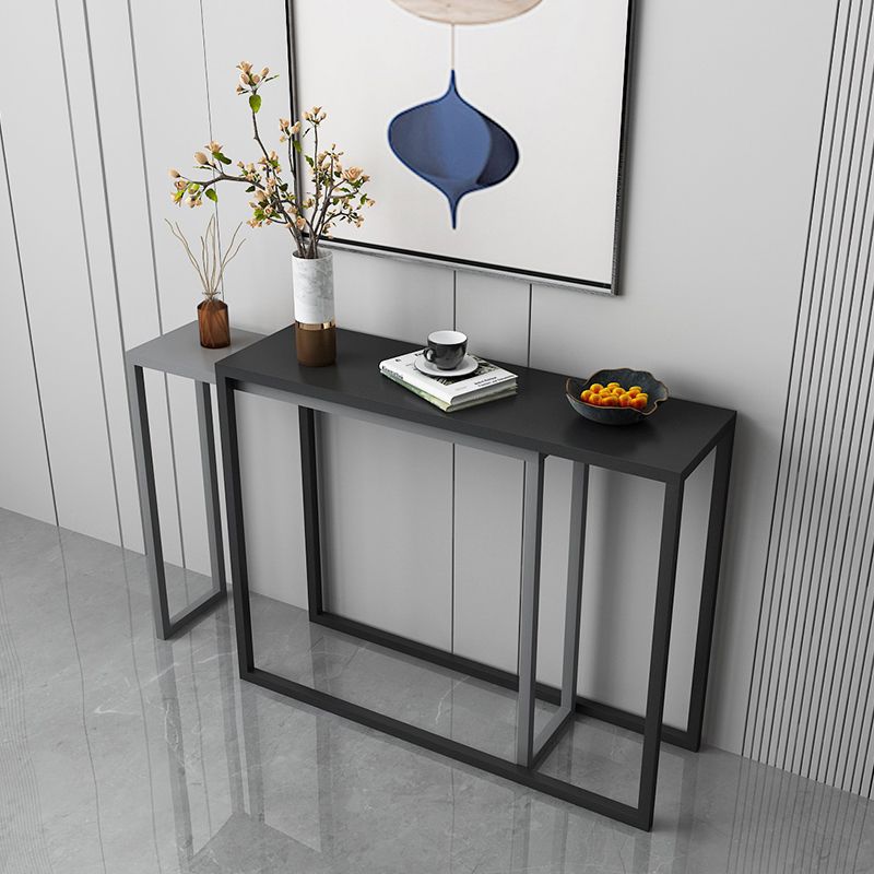 Sled-base Console Table, 11.8" W Ironcraft Modern Hallway Console Sofa Table
