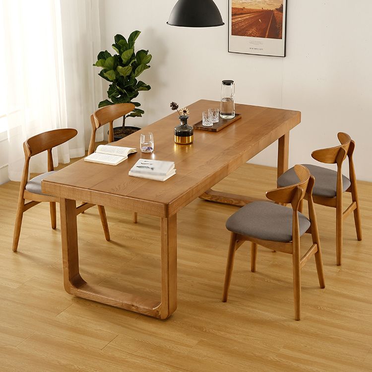 Minimalistische Rechteckform Standard Esstisch Brauner Sinterstein Esstisch für Küche