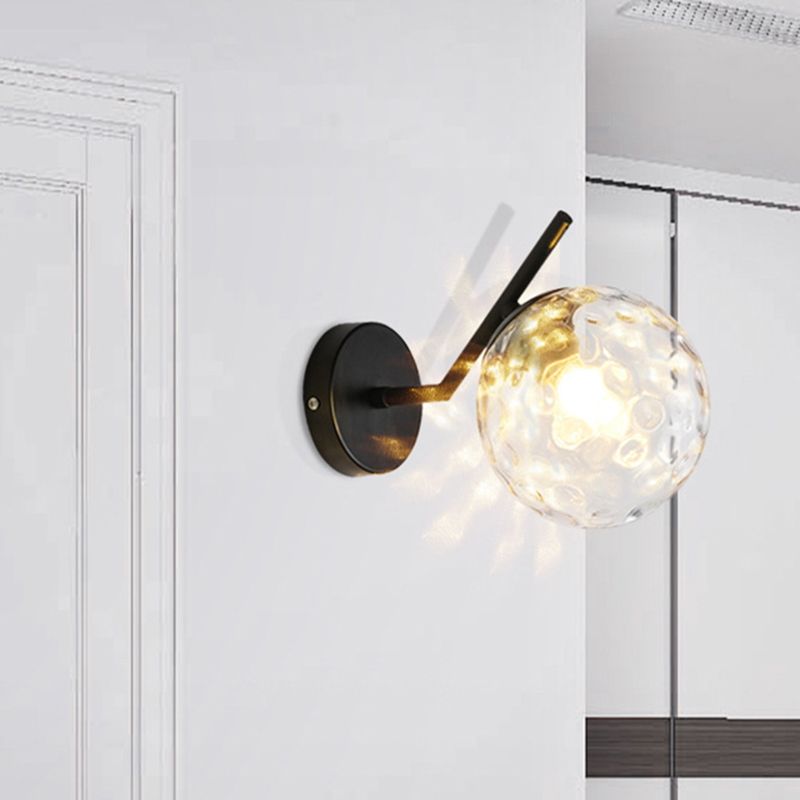 Sump a sfera leggera Sfonce lampada a fochea in metallo Sconcetto lampada per capezzale per letto