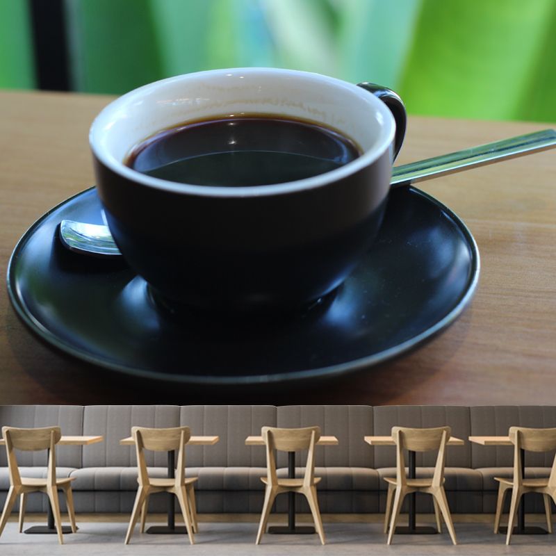 Strong Coffee Wall Decor for Coffee Shop Mildew Resistant Wall Mural, Personalized Size Available