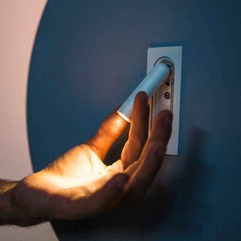 Modern Style Wall Washer Light Minimalist Metallic LED Wall Sconce for Sitting Room