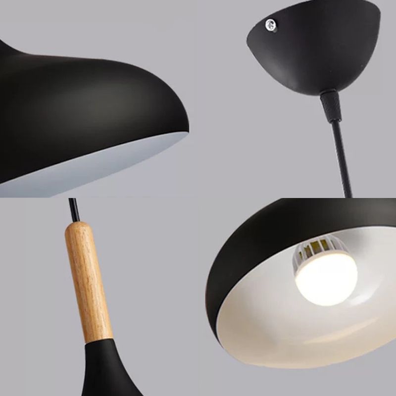 Aluminum Onion Shade Suspension Light Balcony Hallway 9.5/12/14 Inch Wide 1 Bulb Contemporary Pendant Light