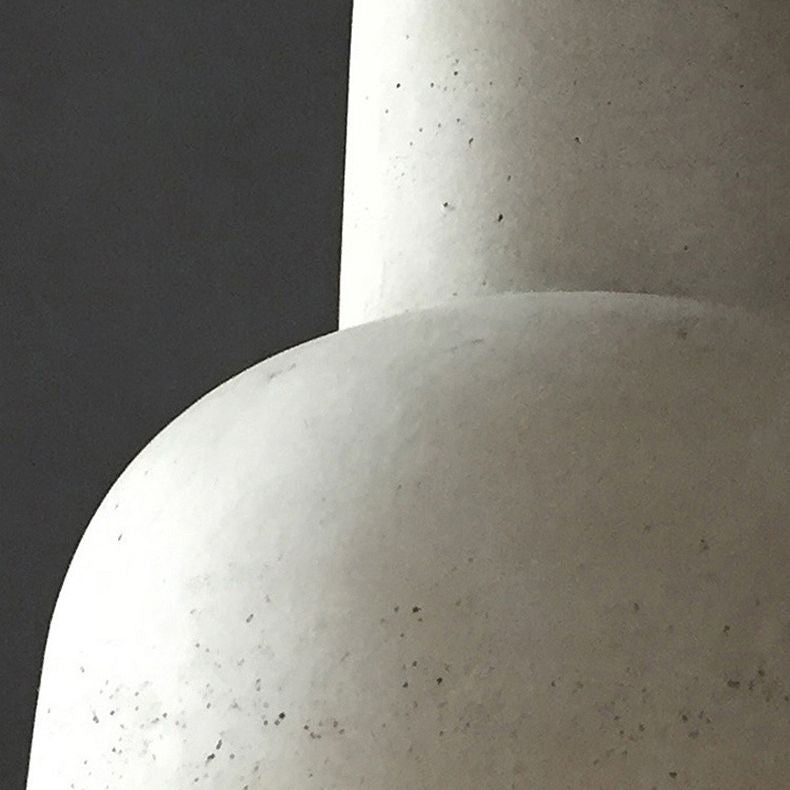 5 Zoll breites Mini-Zement hängend hängender fackelförmiger nordischer Beton 1-Licht-Anhänger für Schlafzimmerkorridor