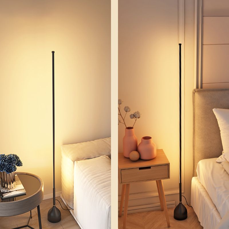 Moderne Bodenleuchte Form LED -Bodenboden Lampe mit Kieselgel Schatten für Schlafzimmer