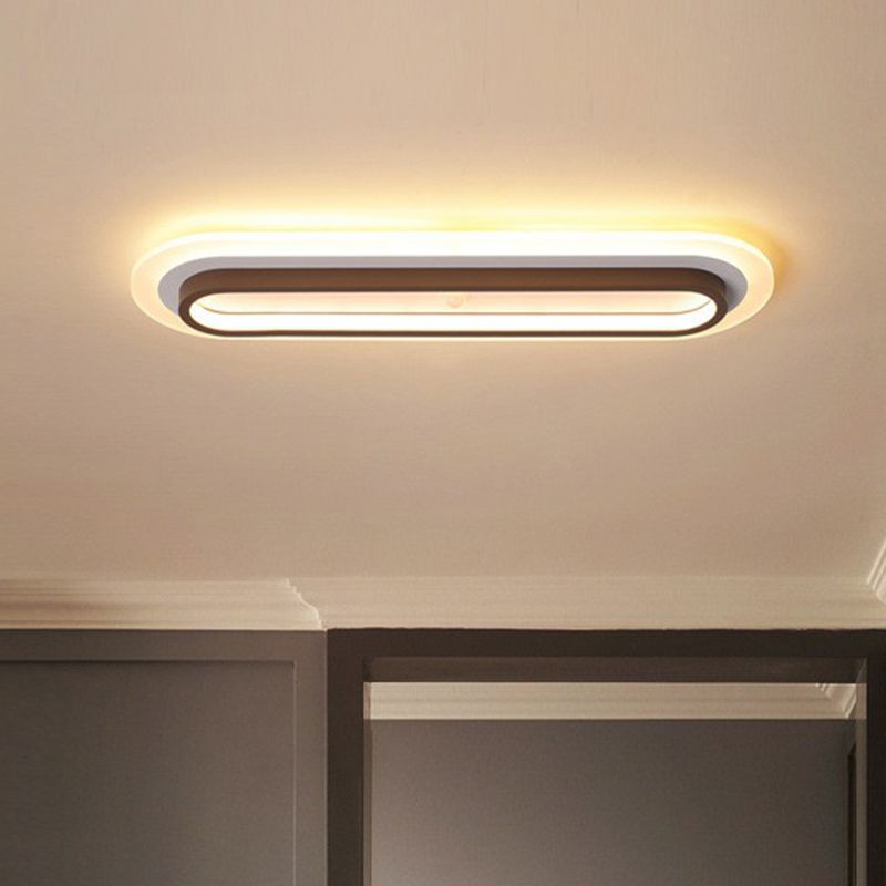 Apparecchio di illuminazione del montaggio a incasso lineare del metallo LED contemporaneo della luce del soffitto per il corridoio