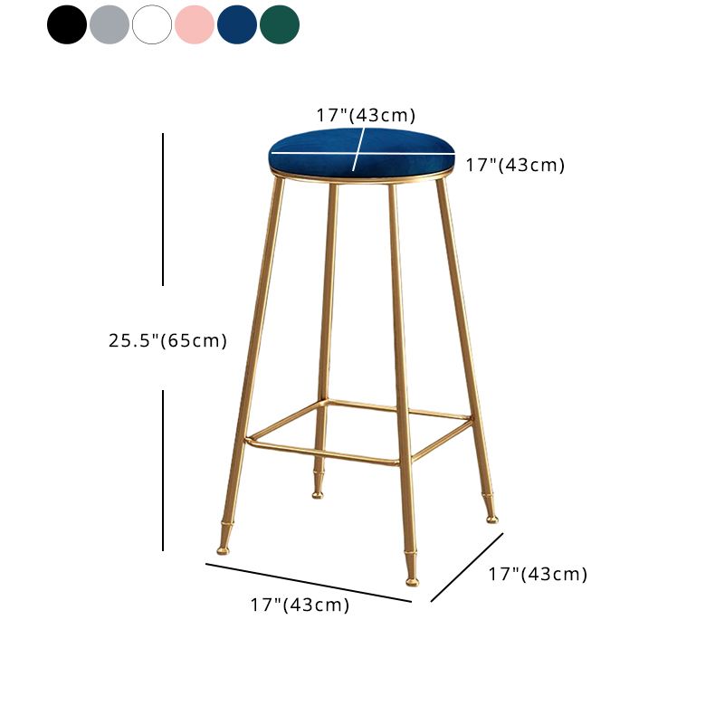 Minimalist Design Stackable Stools for Home Use Backless Barstool with Cushion